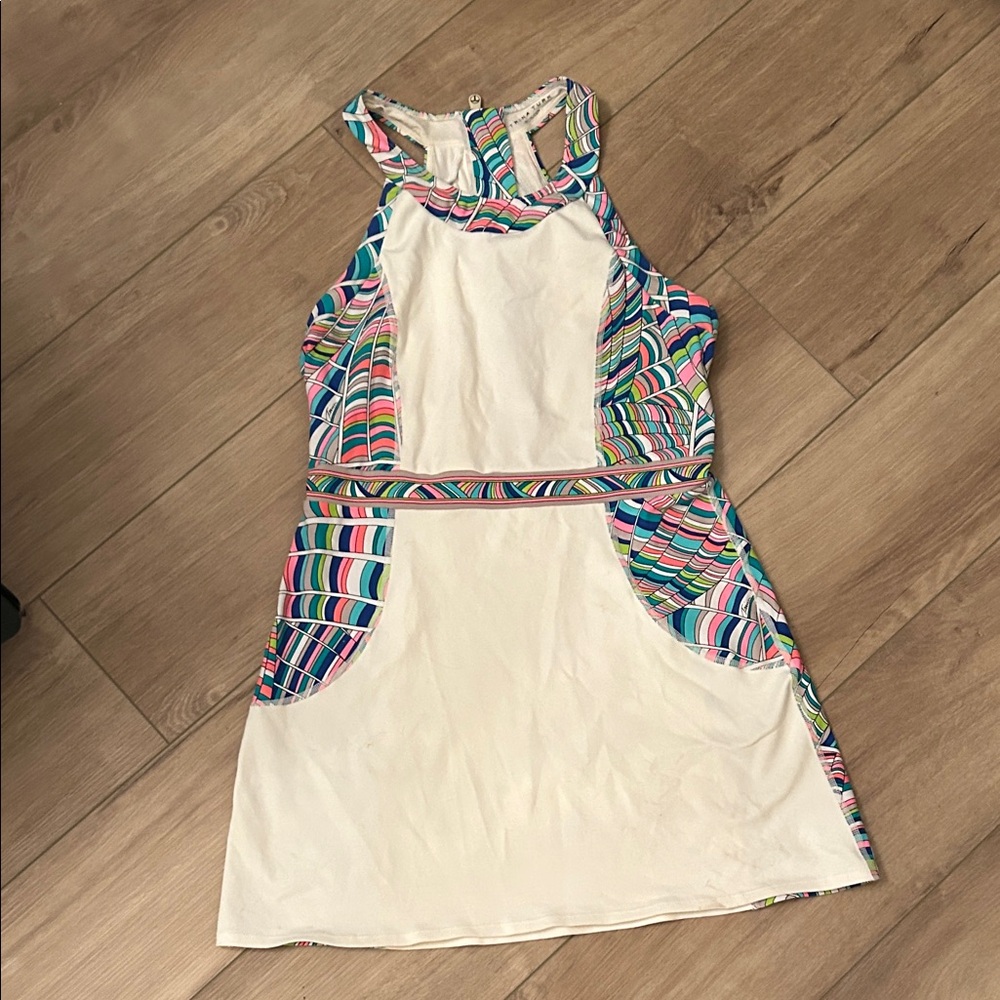 Trina Turk Multicolor and Cream Dress